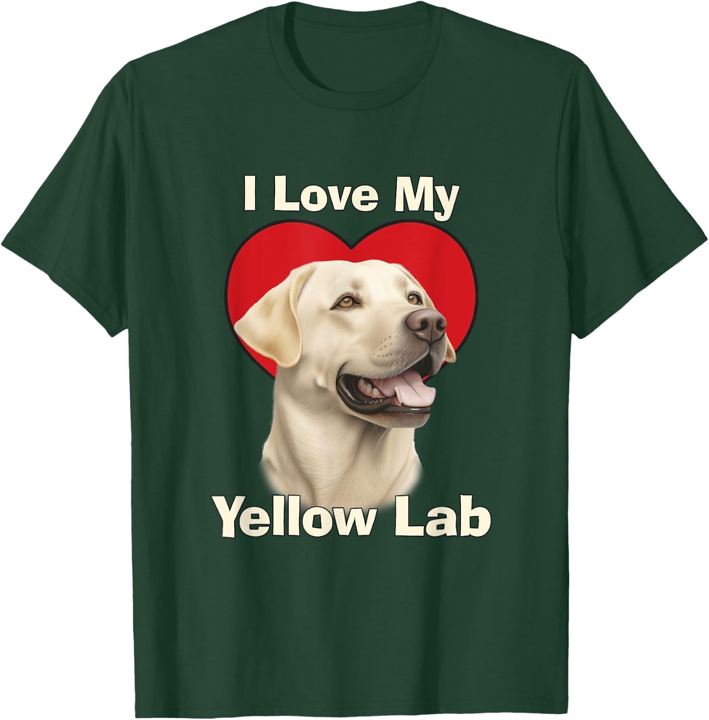 I Love My Yellow Lab Yellow Labrador Retriever Puppy Dog Women Kids T-Shirt - T-Shirt | Forest