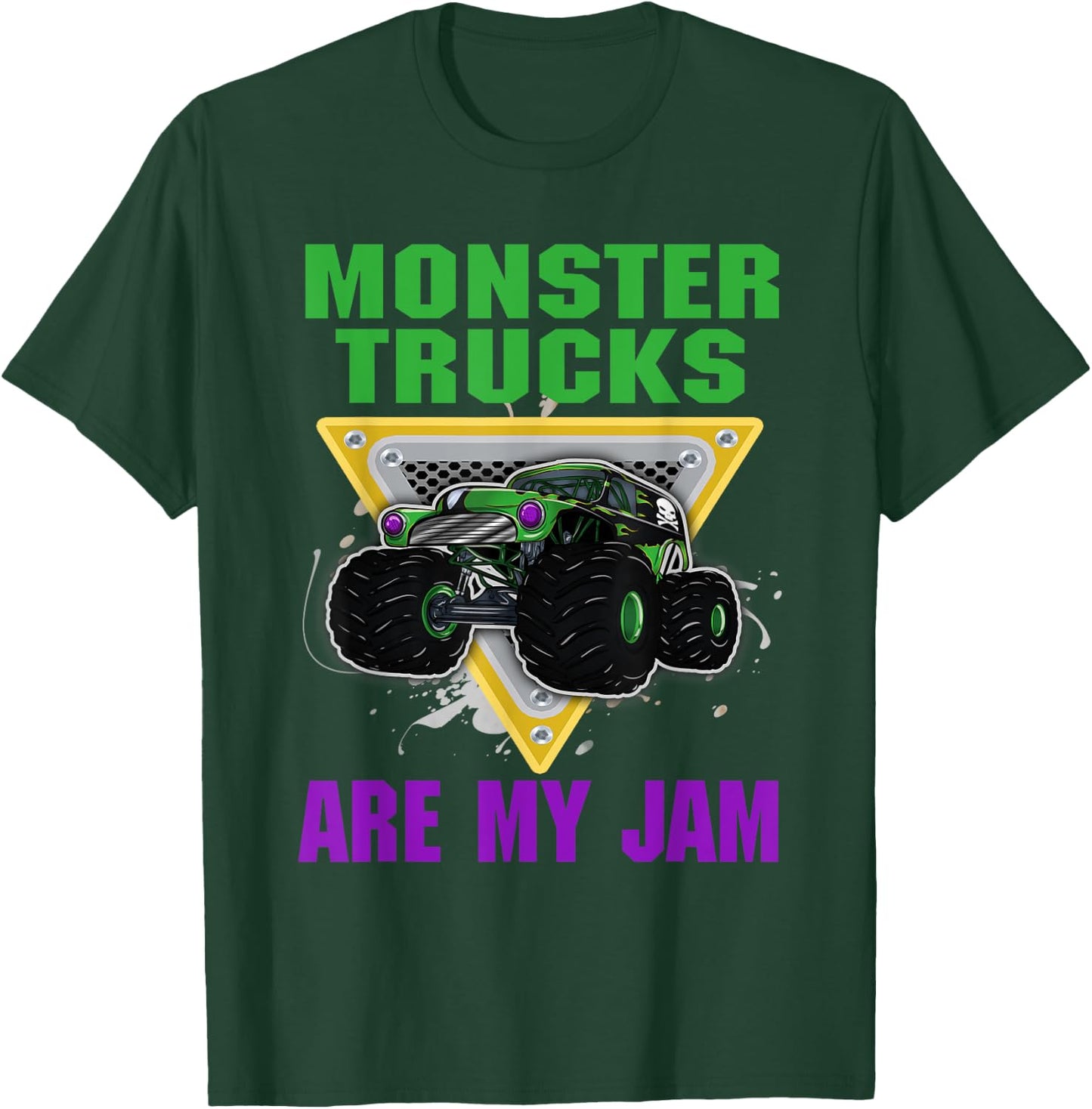 Monster Trucks Are My Jam T-Shirt - T-Shirt | Forest