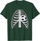 Skeleton X-ray Ribcage Soccer Ball Heart Halloween T-Shirt - T-Shirt | Forest
