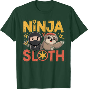 Ninja SLOTH SLOTH Ninja T-Shirt - T-Shirt | Forest