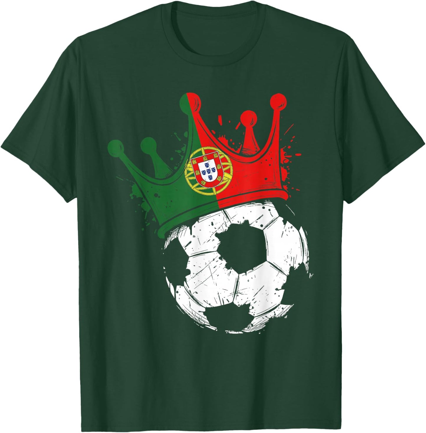 Portuguese Flag Novelty Portugal T-Shirt - T-Shirt | Forest