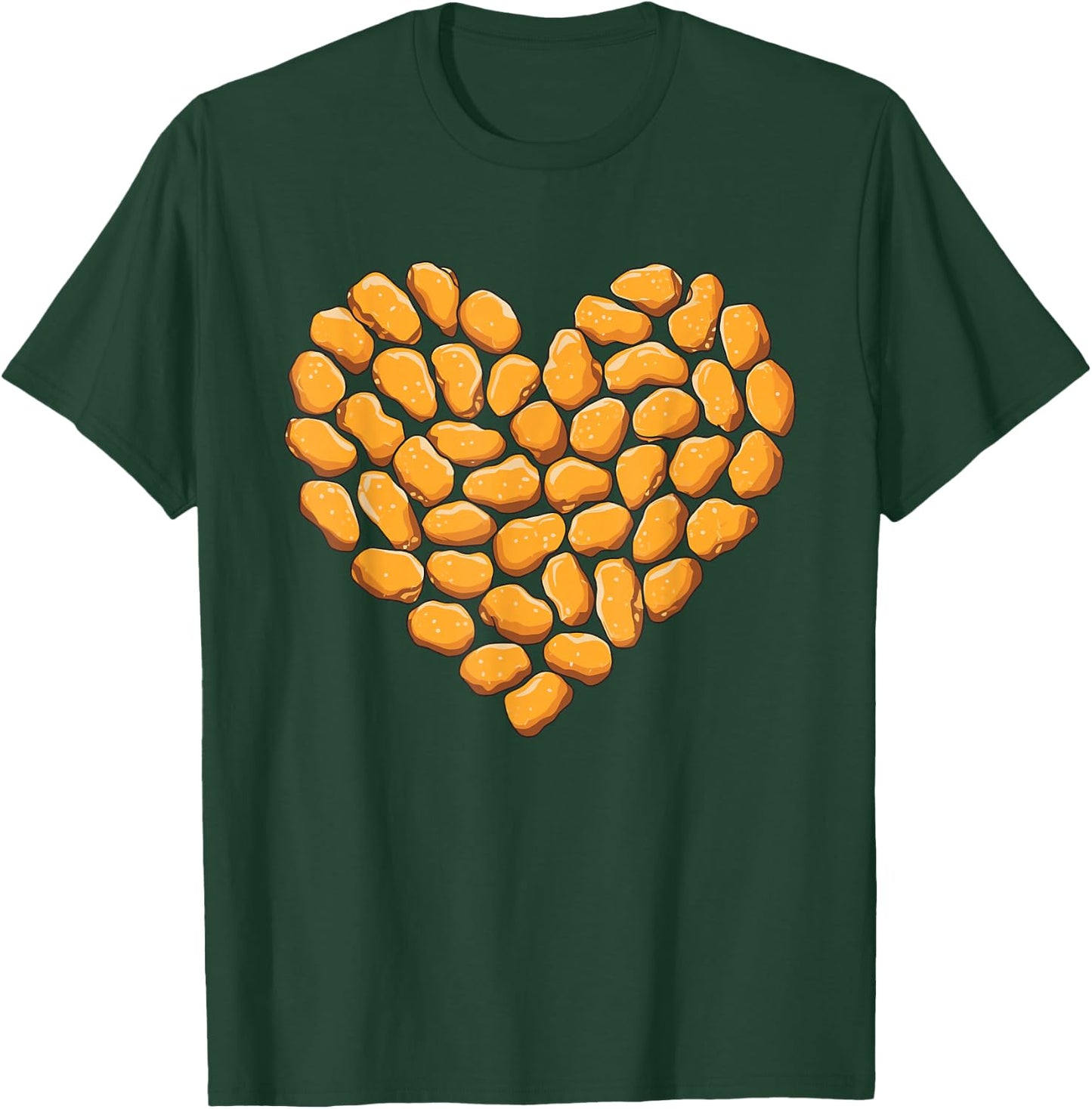 Chicken Nuggets Heart T-Shirt - T-Shirt | Forest