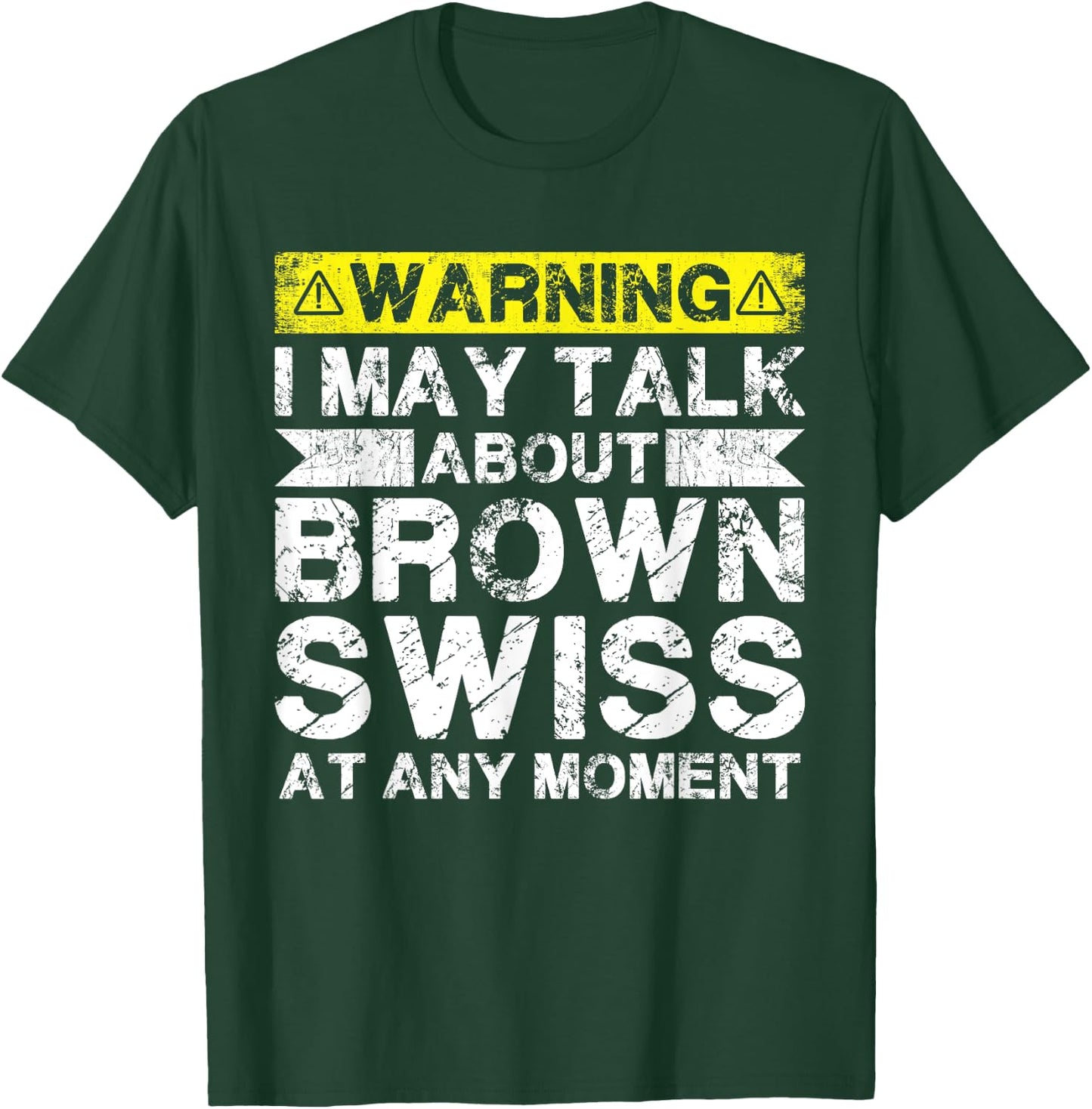 Talk About Cow Rancher - Cattle Farmer Breeder Brown Swiss T-Shirt - T-Shirt | Forest