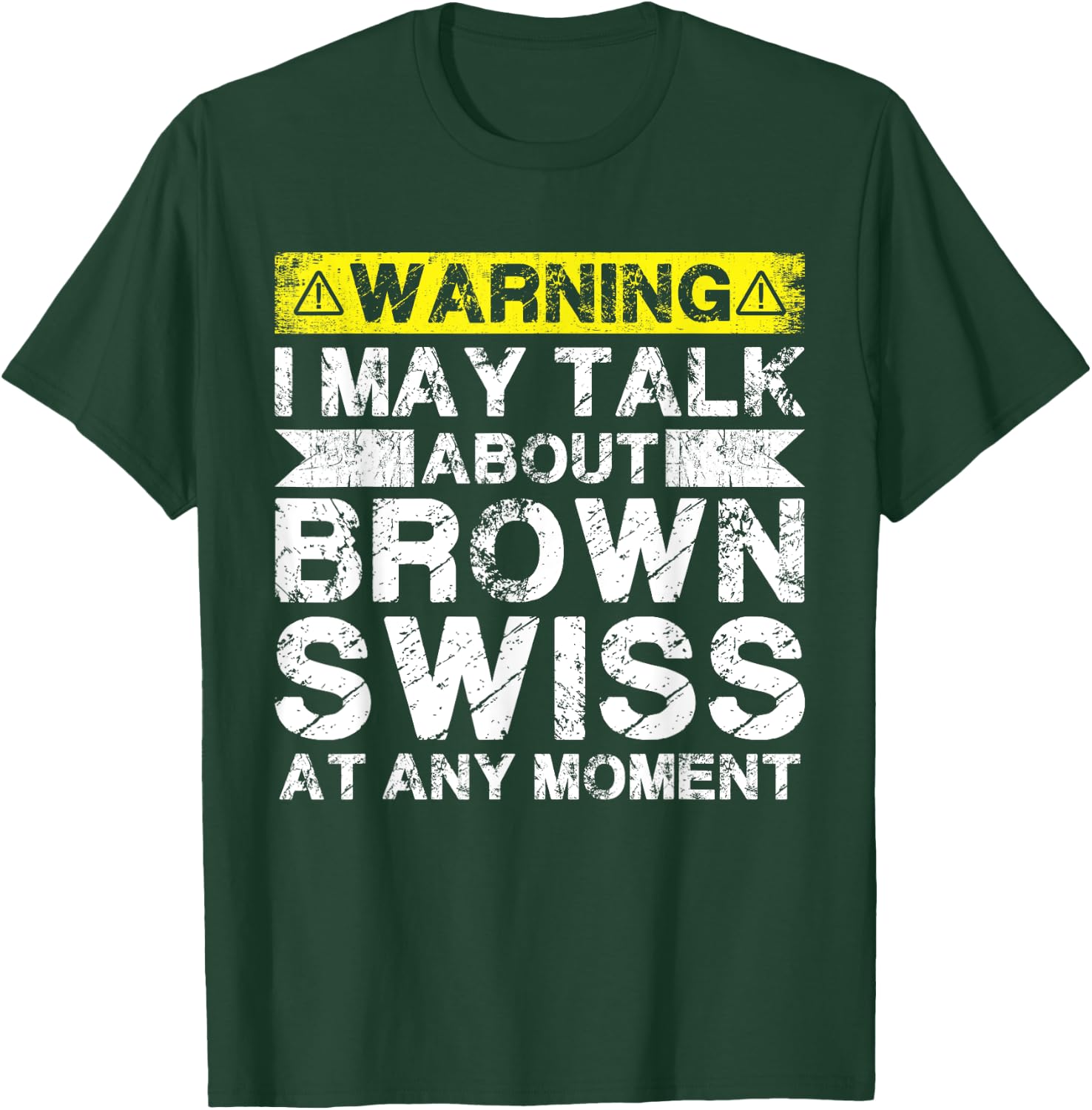 Talk About Cow Rancher - Cattle Farmer Breeder Brown Swiss T-Shirt - T-Shirt | Forest