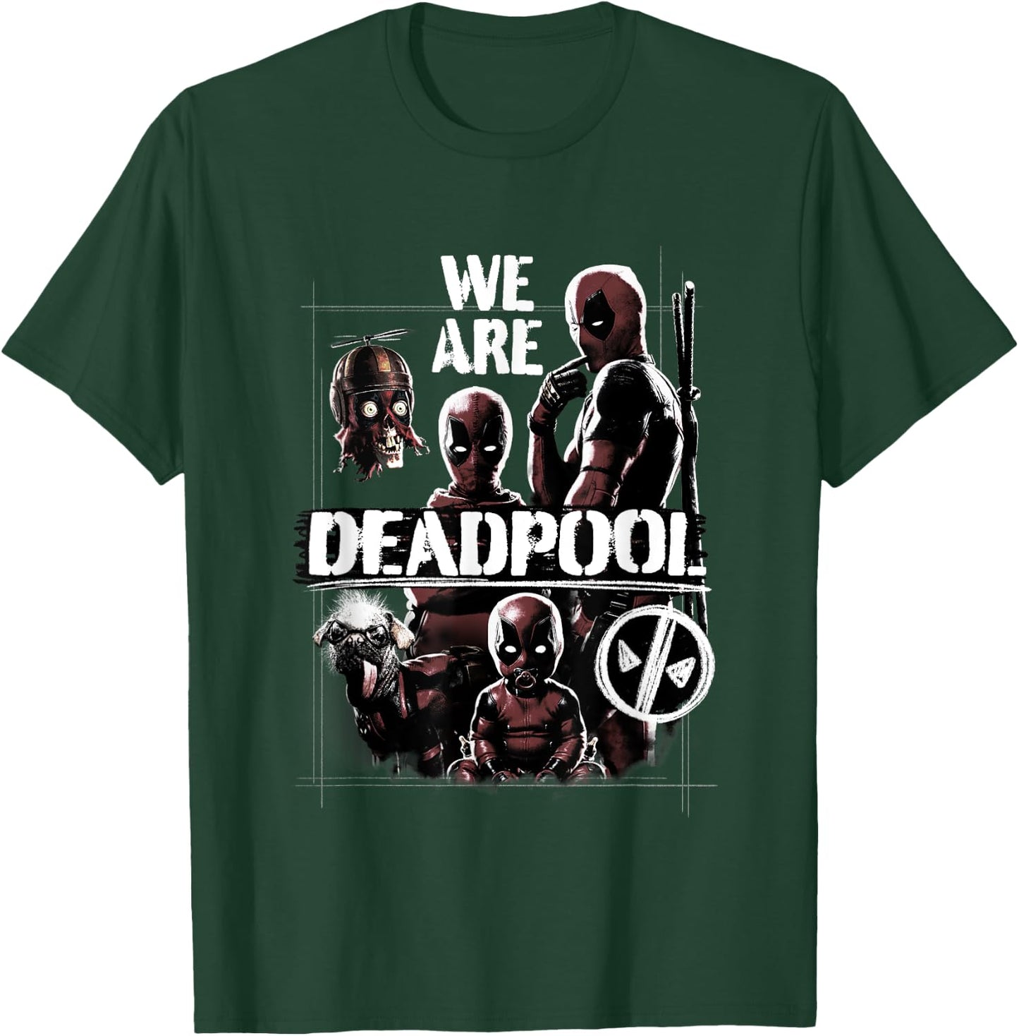 Marvel Deadpool & Wolverine We Are Deadpool Group Shot , Black, S T-Shirt - T-Shirt | Forest