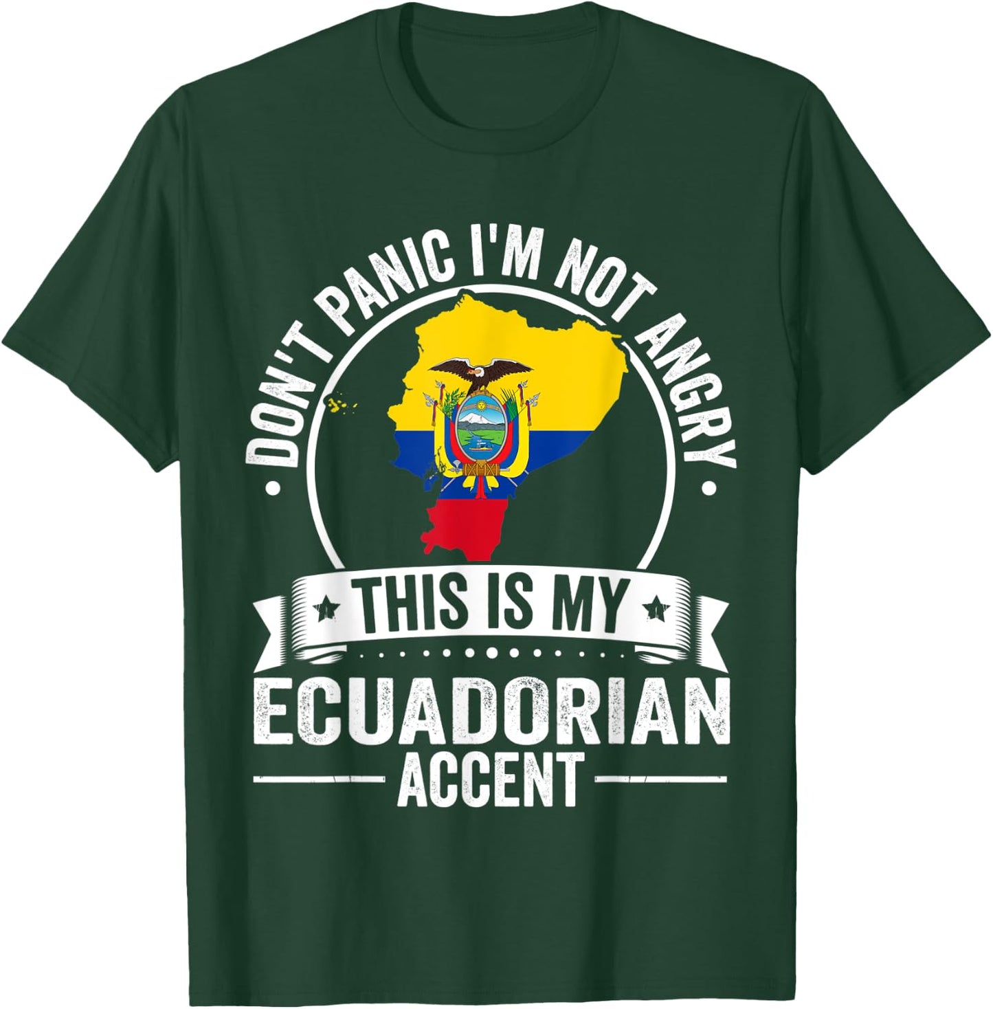 Ecuadorian Roots Outfit Funny Ecuador Heritage Men Women T-Shirt - T-Shirt | Forest