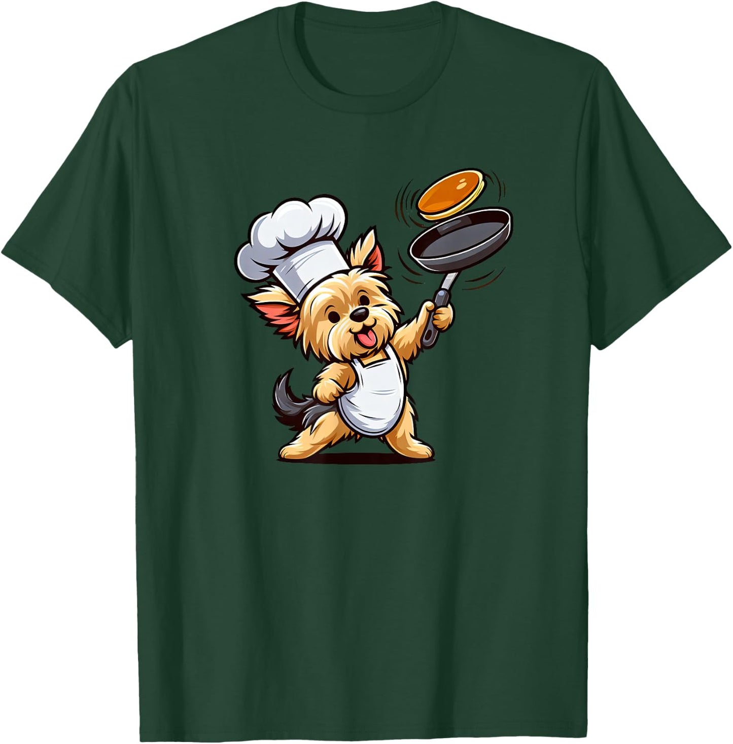 Yorkshire Terrier Chef Funny Dog Chef T-Shirt - T-Shirt | Forest