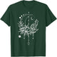 Katze mit Halbmond, Traumfänger und Blumen T-Shirt - T-Shirt | Forest