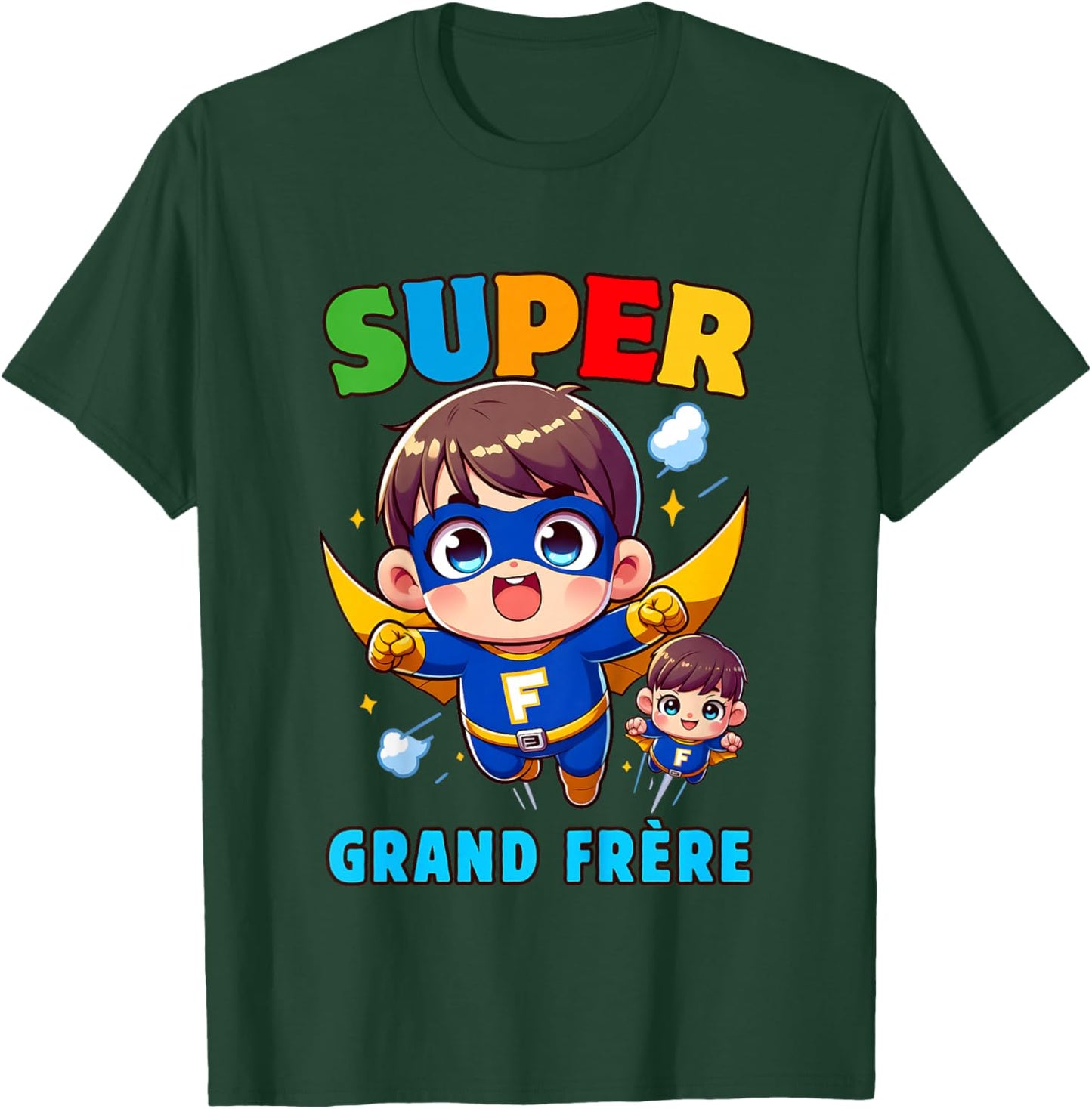 Kid Big Brother 2025 Gift Boys Super Big Brother , white, 2 T-Shirt - T-Shirt | Forest