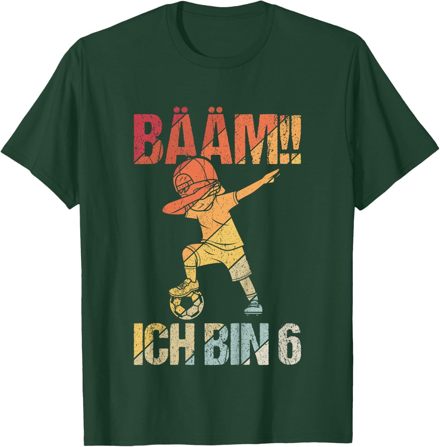 BÄÄM Ich bin 6 Dabbing Geburtstagsshirt 6 Jahre Jungs T-Shirt - T-Shirt | Forest