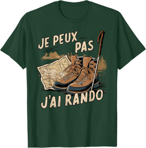 Je Peux Pas J'Ai Hiking Mountain Hiking Humour T-Shirt - T-Shirt | Forest