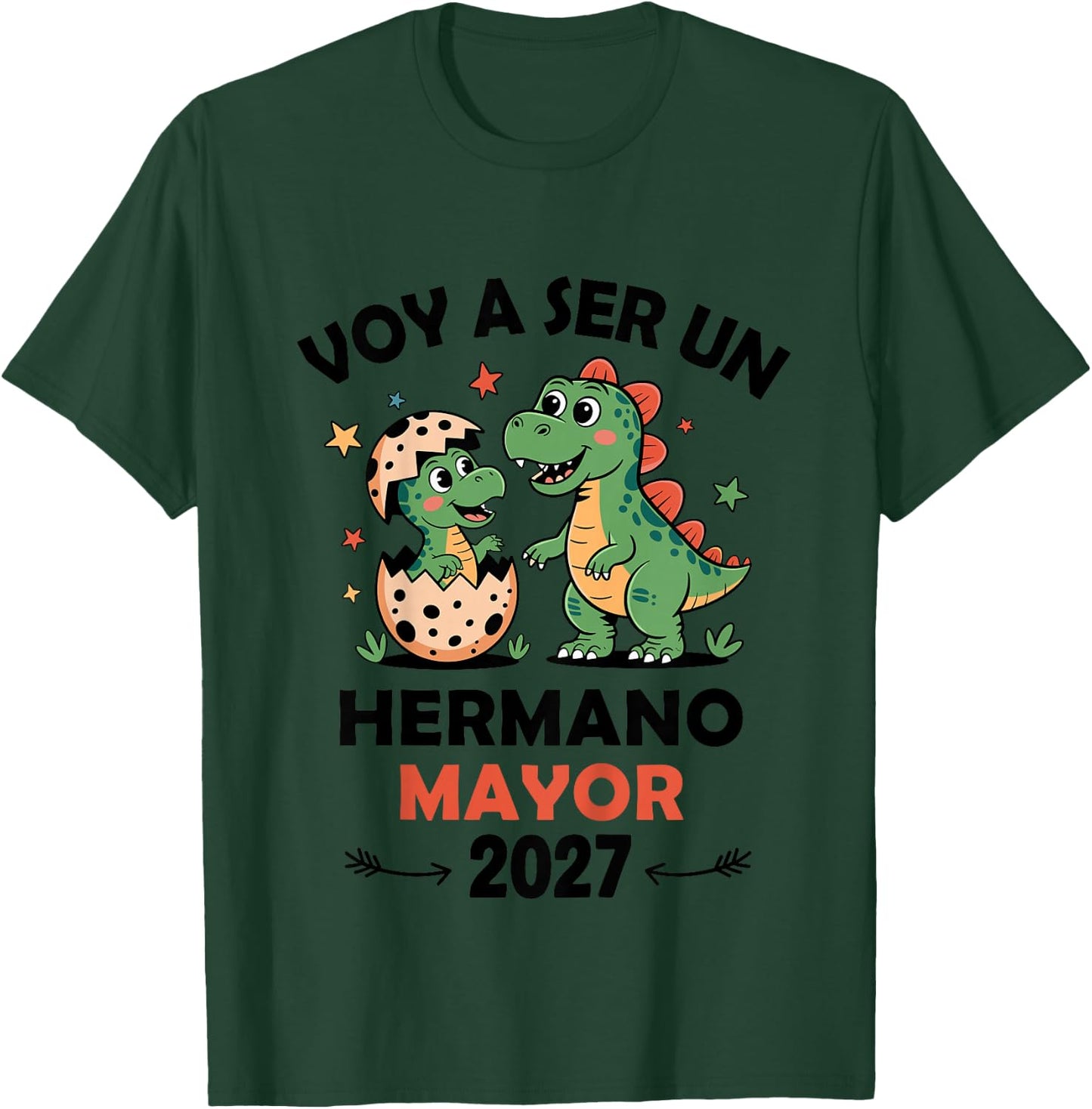 Kids Hermano Mayor 2027 Promoted to Big Brother Spanish T-Shirt - T-Shirt | Forest