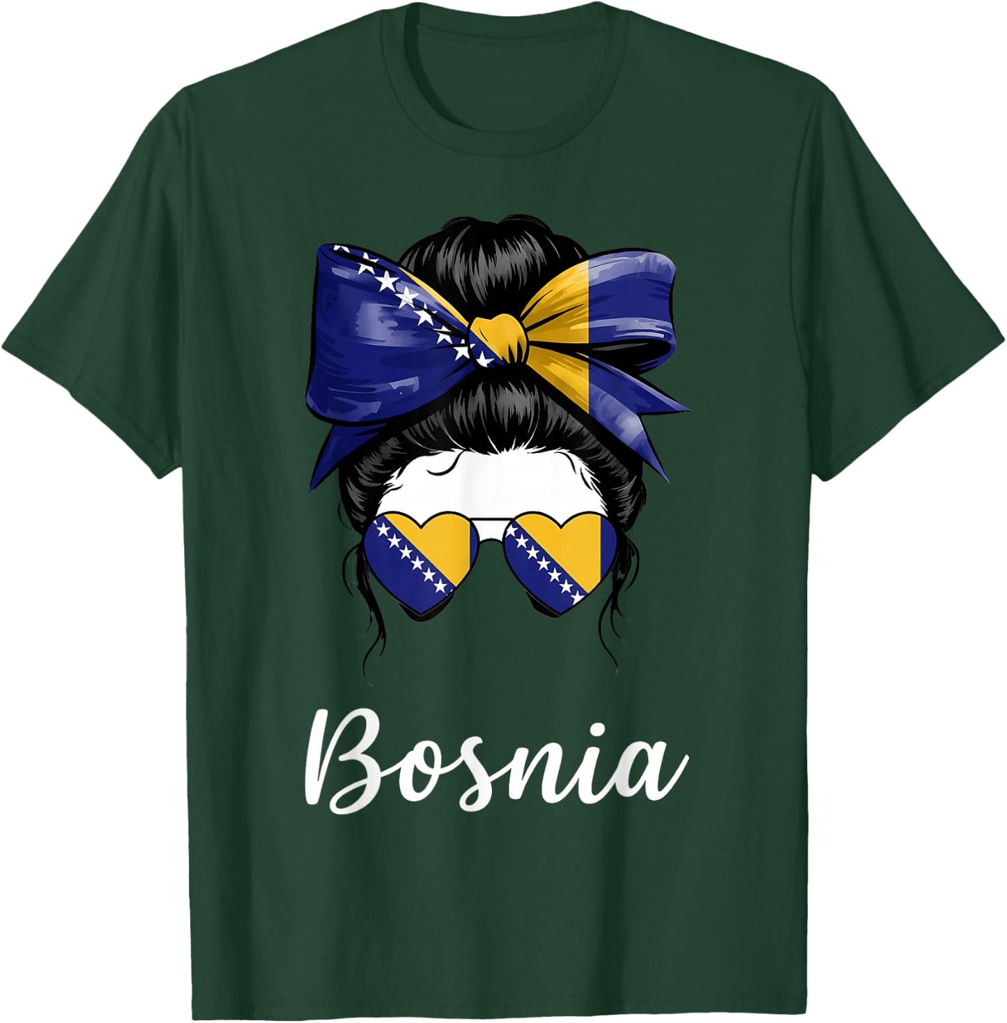 Bosnien und Herzegowina Wurzeln Bosnien Flagge T-Shirt - T-Shirt | Forest