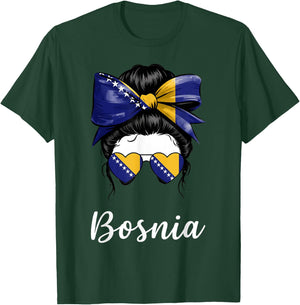 Bosnien und Herzegowina Wurzeln Bosnien Flagge T-Shirt - T-Shirt | Forest