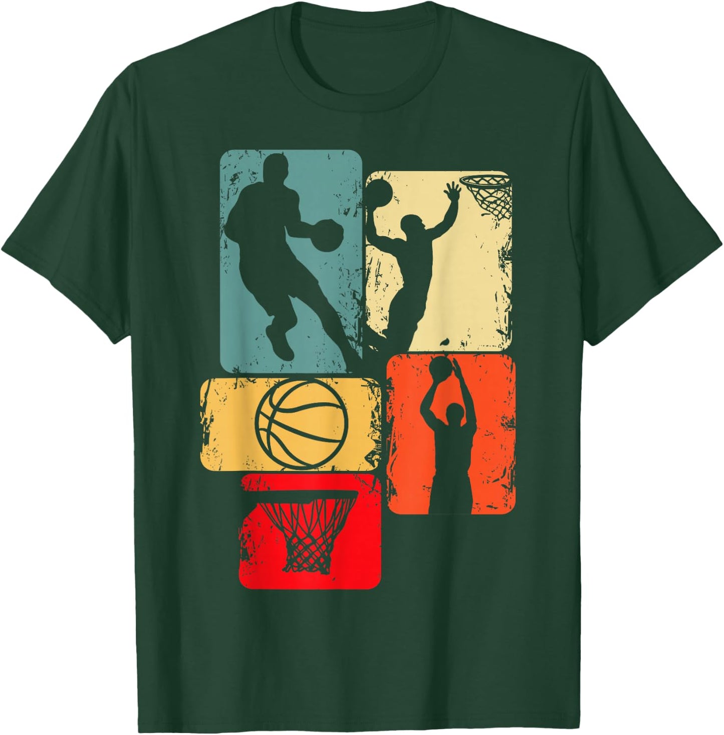 Basketball Basketball Children's Boys Men's , black T-Shirt - T-Shirt | Forest