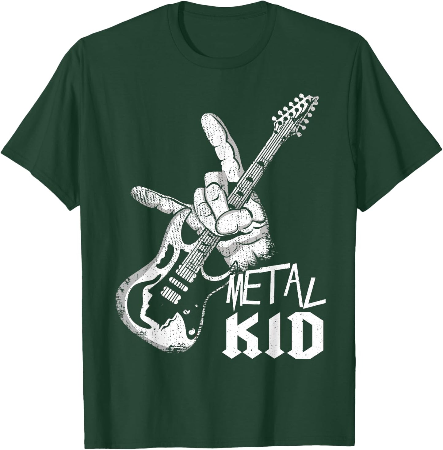Rocker Hand Sign Metal Music Lover Guitarist Rock Metal Kid , black T-Shirt - T-Shirt | Forest