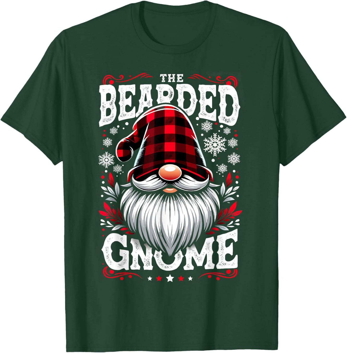 The Bearded Gnome Matching Family Christmas Pajama T-Shirt - T-Shirt | Forest