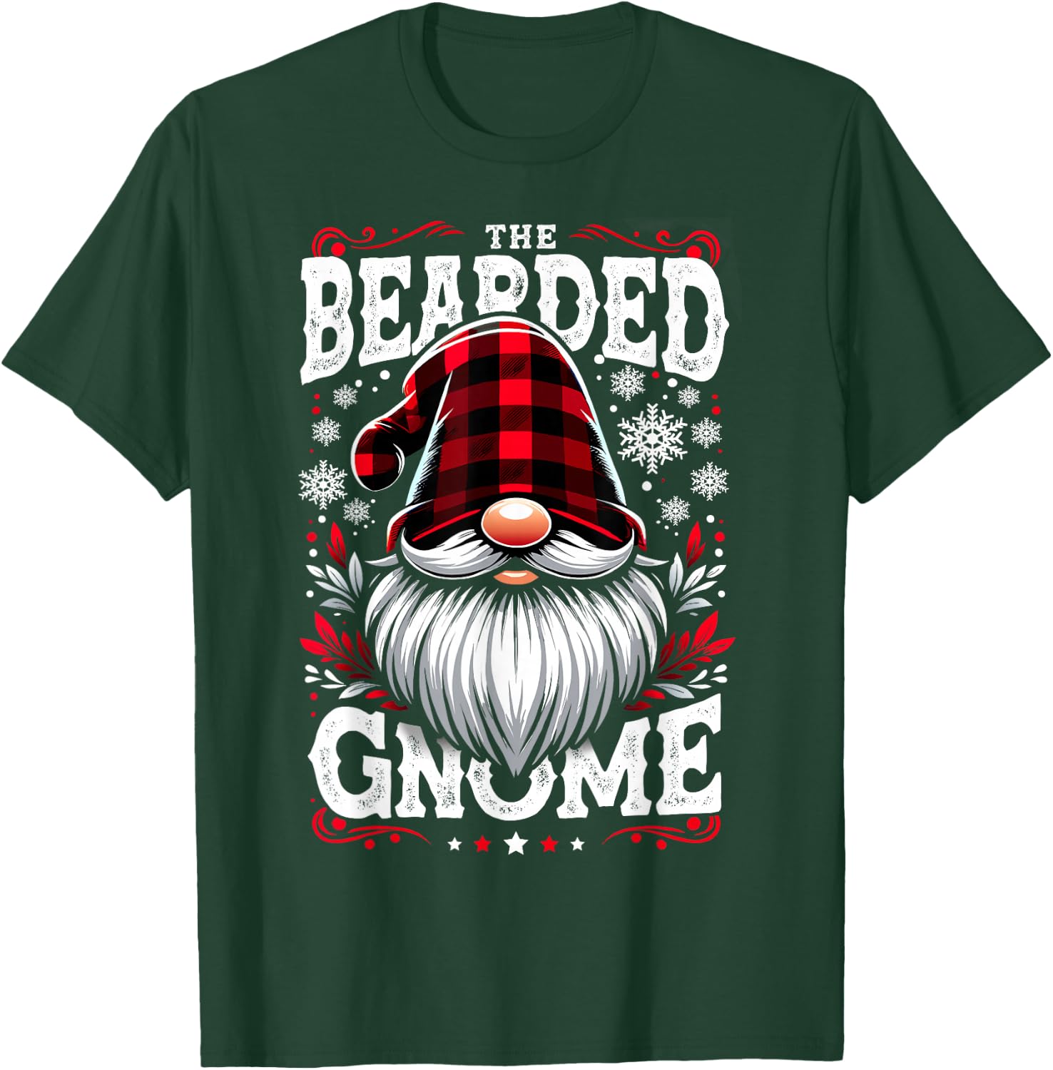 The Bearded Gnome Matching Family Christmas Pajama T-Shirt - T-Shirt | Forest