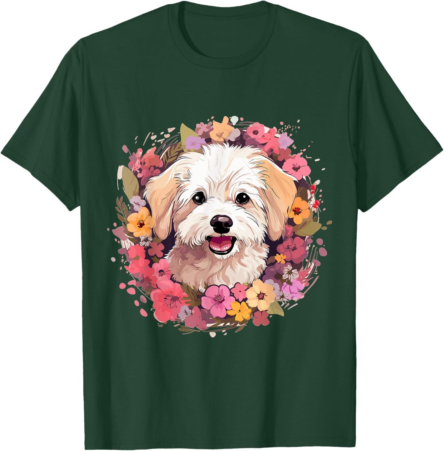 Maltipoo Dog Breed Pet Cute Graphic Women Girls Kids T-Shirt - T-Shirt | Forest