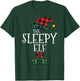 The Sleepy Elf Matching Family Group Gift Funny Christmas T-Shirt - T-Shirt | Forest