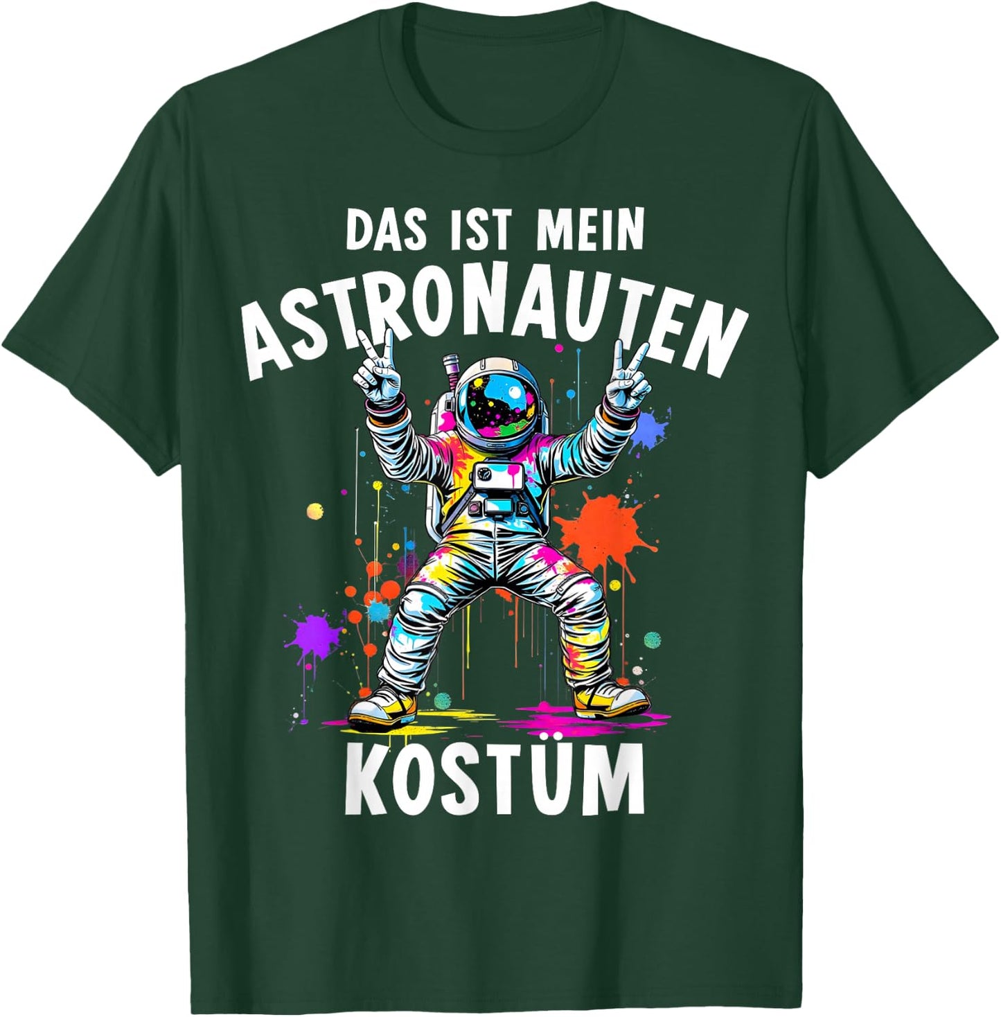 Astronaut Costume for Fancy Dress and Carnival Astronaut , black T-Shirt - T-Shirt | Forest