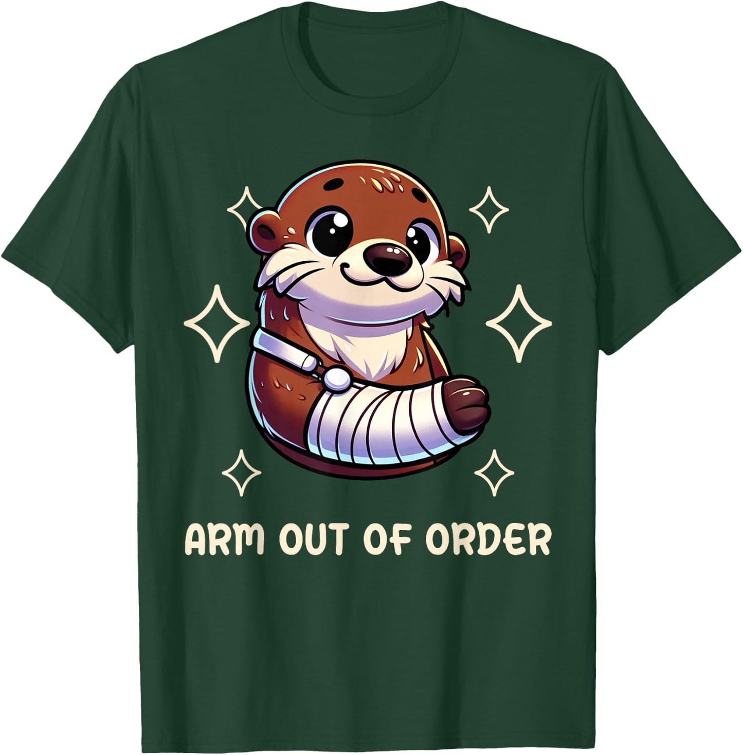 Funny Arm Out Of Order Broken Arm Gifts For Kids T-Shirt - T-Shirt | Forest