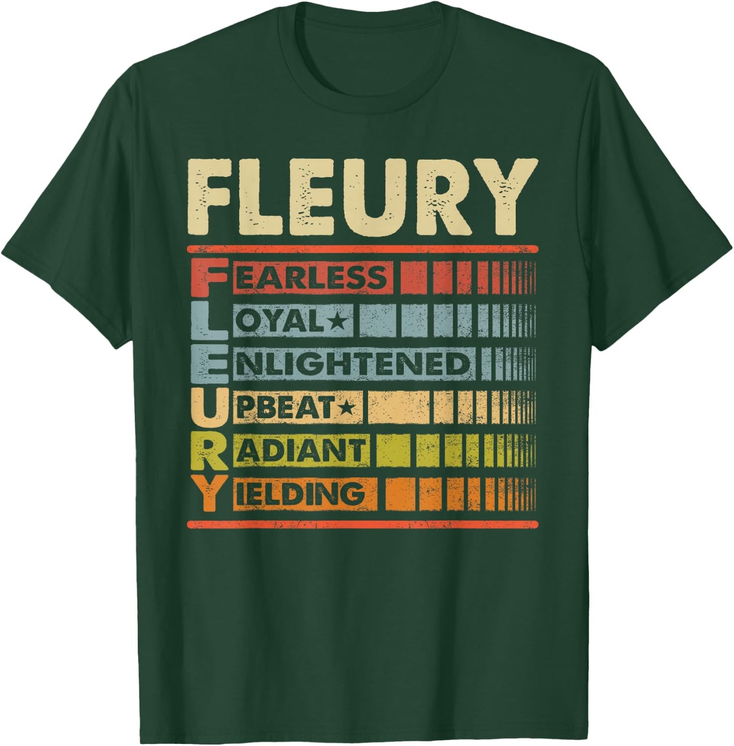 FLEURY Family Name, Last Name FLEURY T-Shirt - T-Shirt | Forest