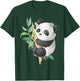 Cute Panda Lovers Kawaii Asian Bears Gifts DAIMMER Watercolor Panda - -Adults, Kids - Black - Short Sleeve - Small - Classic Fit - Cotton, Cotton Blend T-Shirt - T-Shirt | Forest