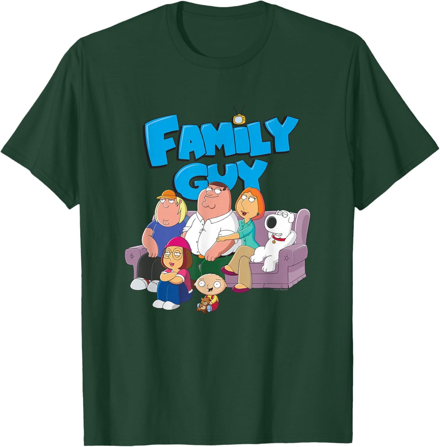 Family Guy Family with logo , blue, s T-Shirt - T-Shirt | Forest