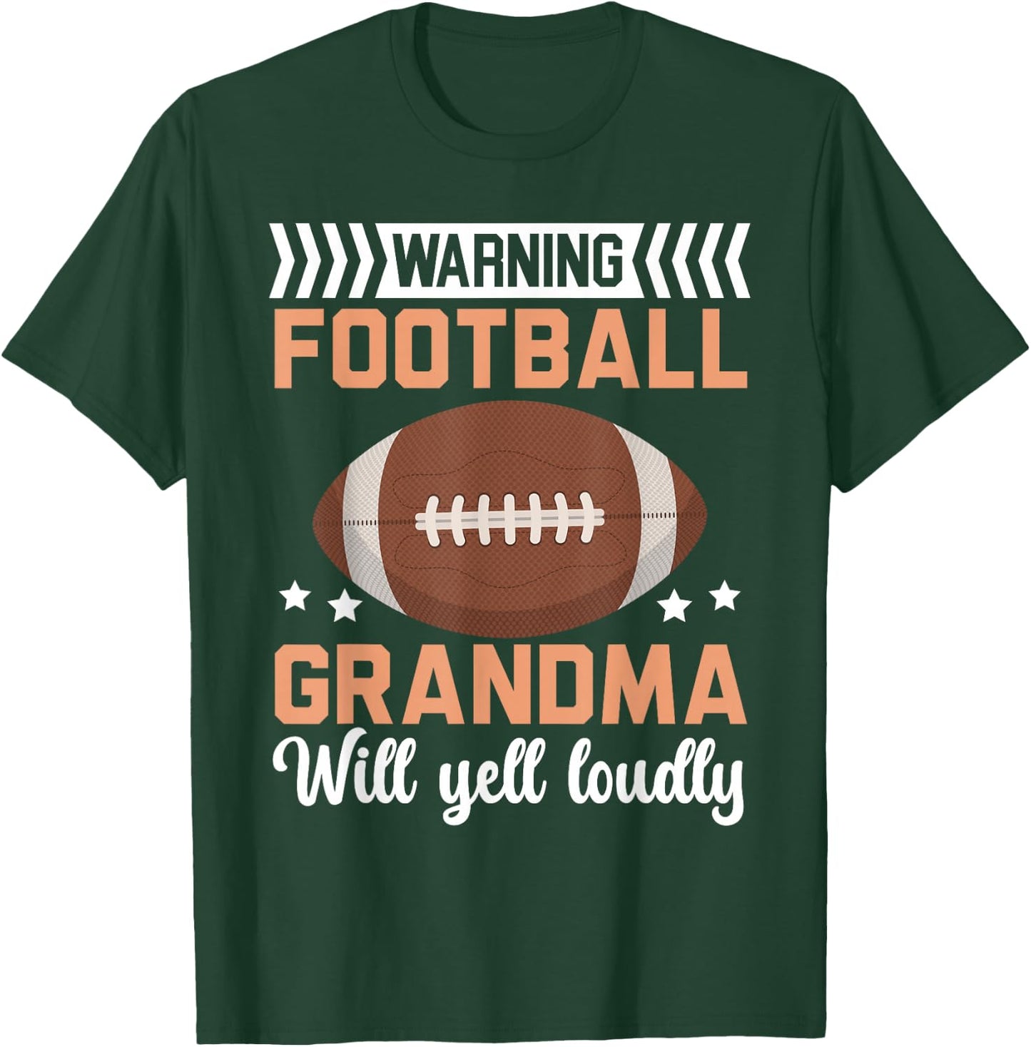 Football Grandma Grandmother Granny Grandparents Day T-Shirt - T-Shirt | Forest