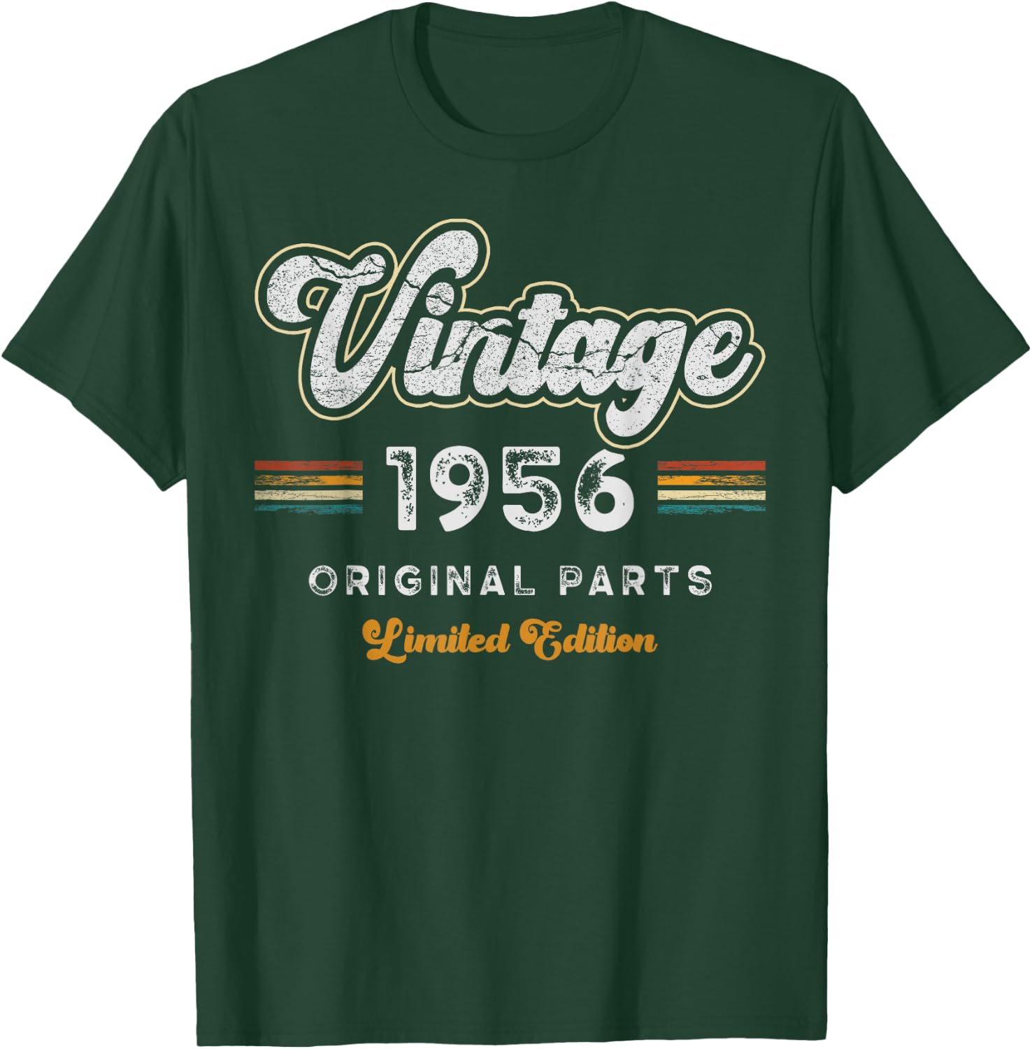 Vintage 1956 Original Parts 69th Birthday T-Shirt - T-Shirt | Forest