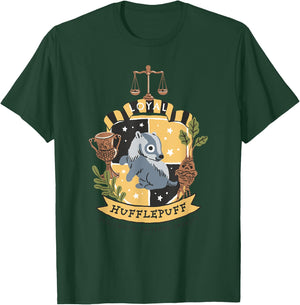 Harry Potter: Deathly Hallows 2 Loyal Hufflepuff Badge T-Shirt - T-Shirt | Forest