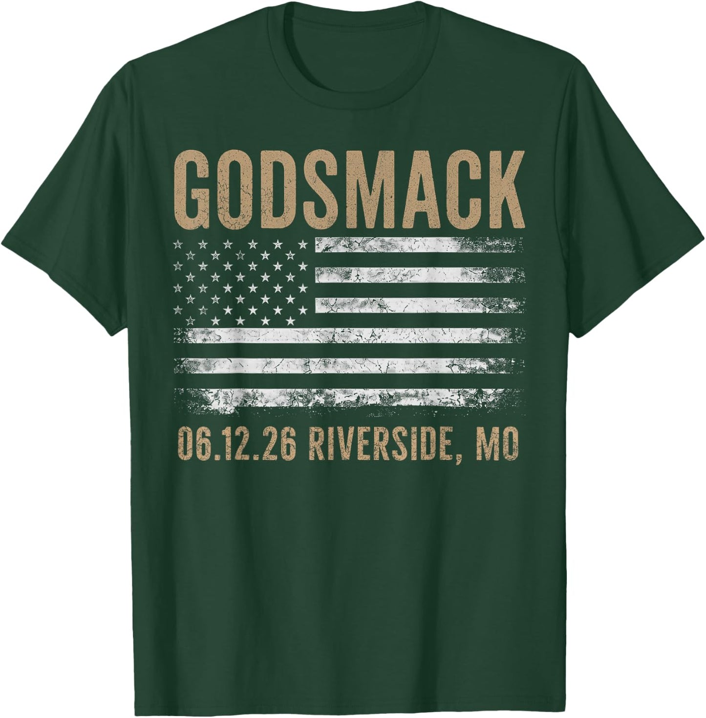 Godsmack The Rise of Rock 2026 Riverside T-Shirt - T-Shirt | Forest