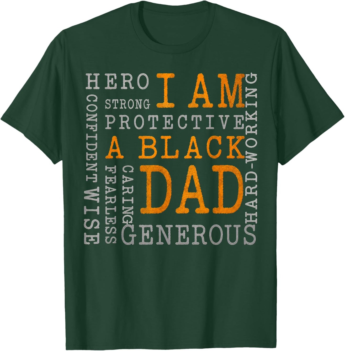 Black Father King Fathers Day Dad Matter Husband Dope Leader T-Shirt - T-Shirt | Forest