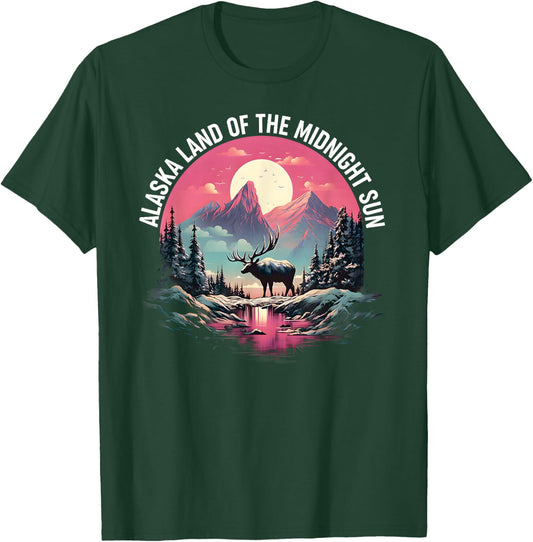 Alaska Land of the Midnight Sun - Alaska T-Shirt - T-Shirt | Forest