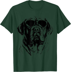 English Mastiff Sketch Drawing Art Dog Lover Mom Dad Women T-Shirt - T-Shirt | Forest
