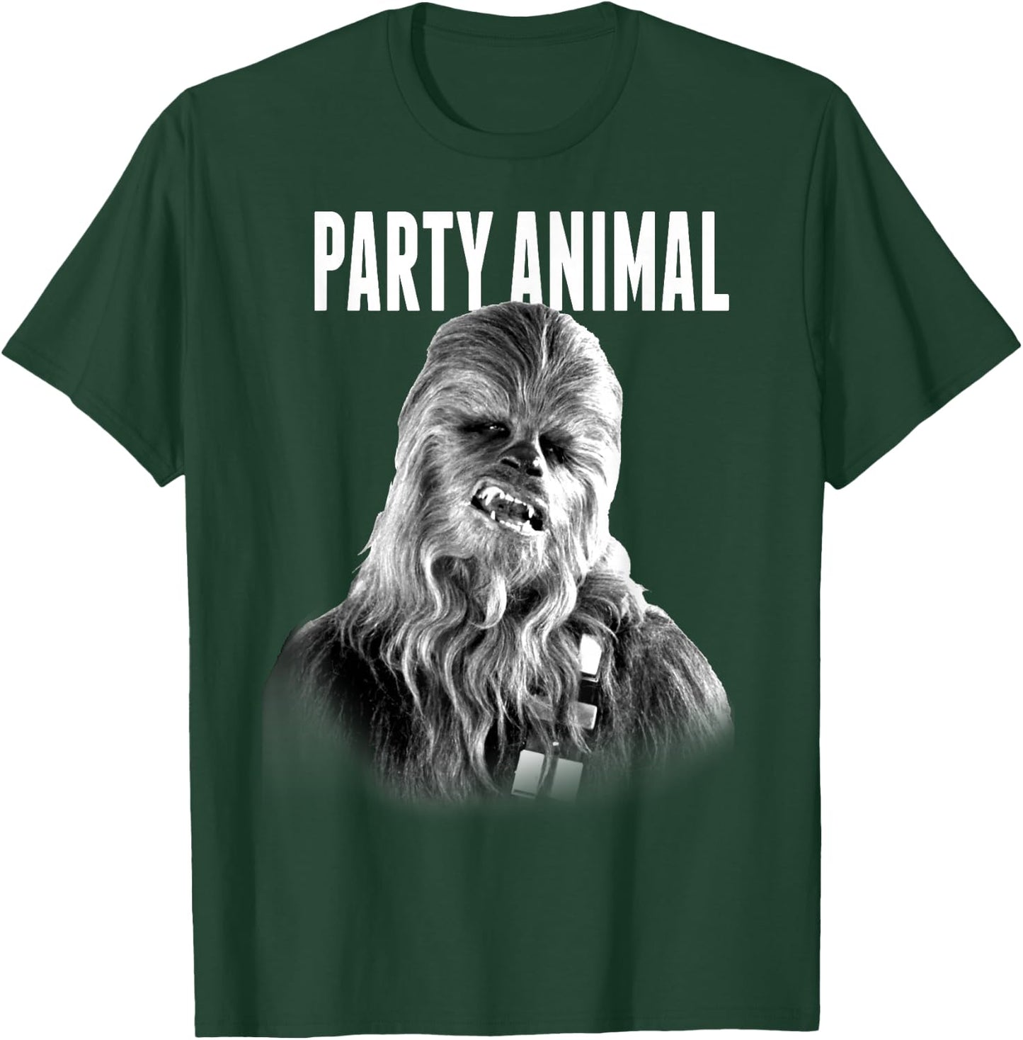 Star Wars Party Animal Chewie Head Shot T-Shirt - T-Shirt | Forest