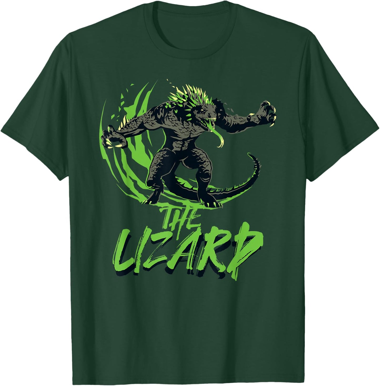 Marvel Spider-Man 2 PlayStation Game The Lizard Slash T-Shirt - T-Shirt | Forest