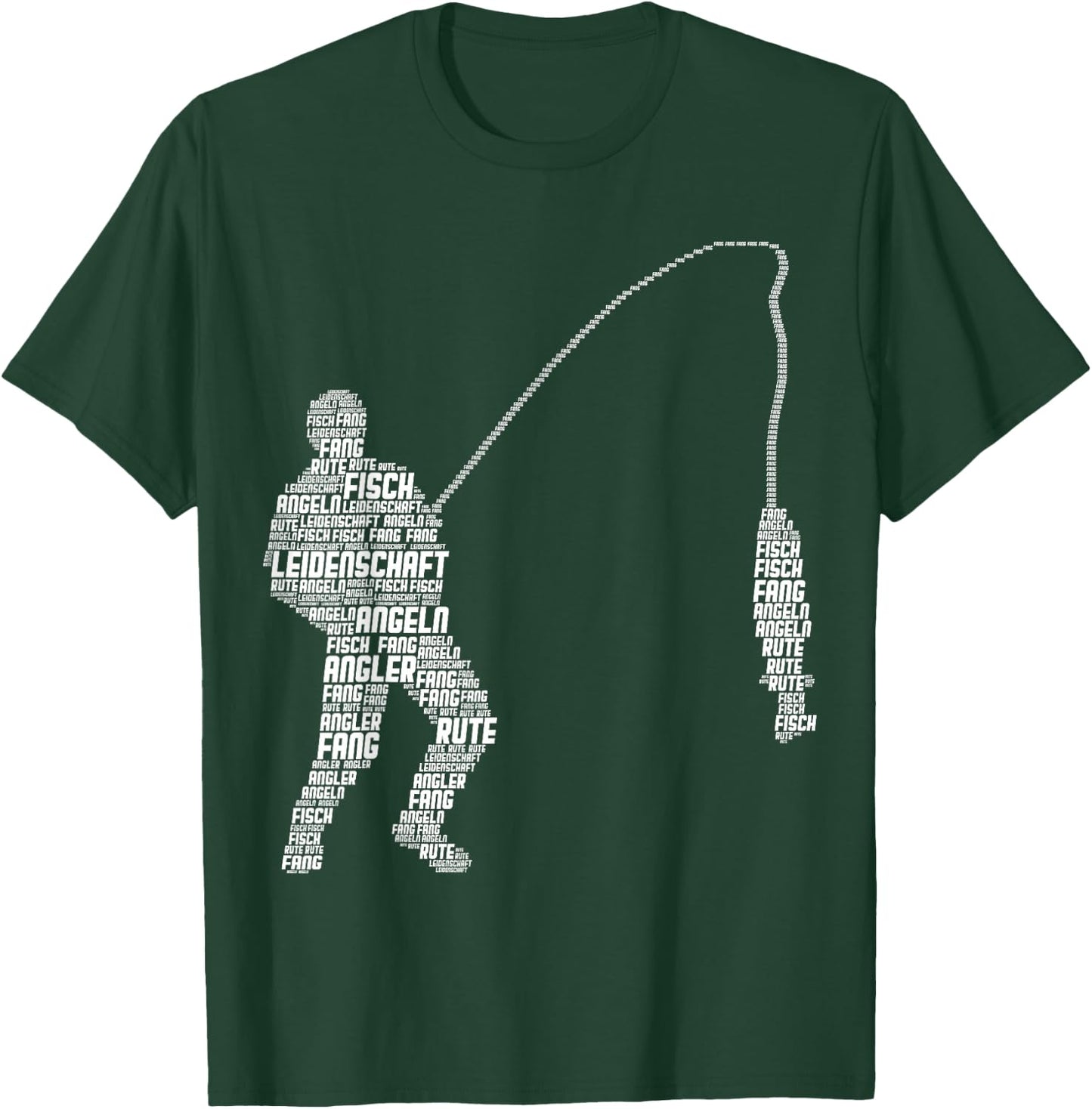 Angler Angeln Fischer Fisch Herren Jungen Kinder Angel T-Shirt - T-Shirt | Forest