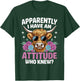 Apparently I Have An Attitude Who Knew Highland Cow Print T-Shirt - T-Shirt | Forest