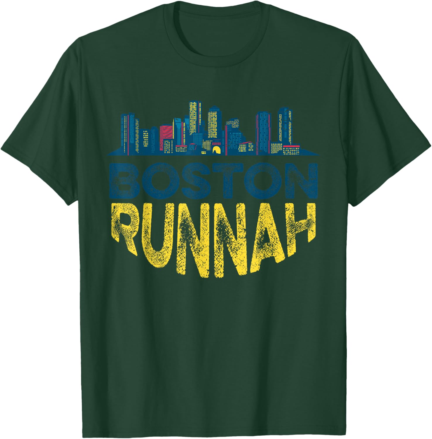 Boston Runnah Marathon Qualifier Runner Running T-Shirt - T-Shirt | Forest