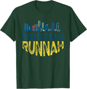 Boston Runnah Marathon Qualifier Runner Running T-Shirt - T-Shirt | Forest