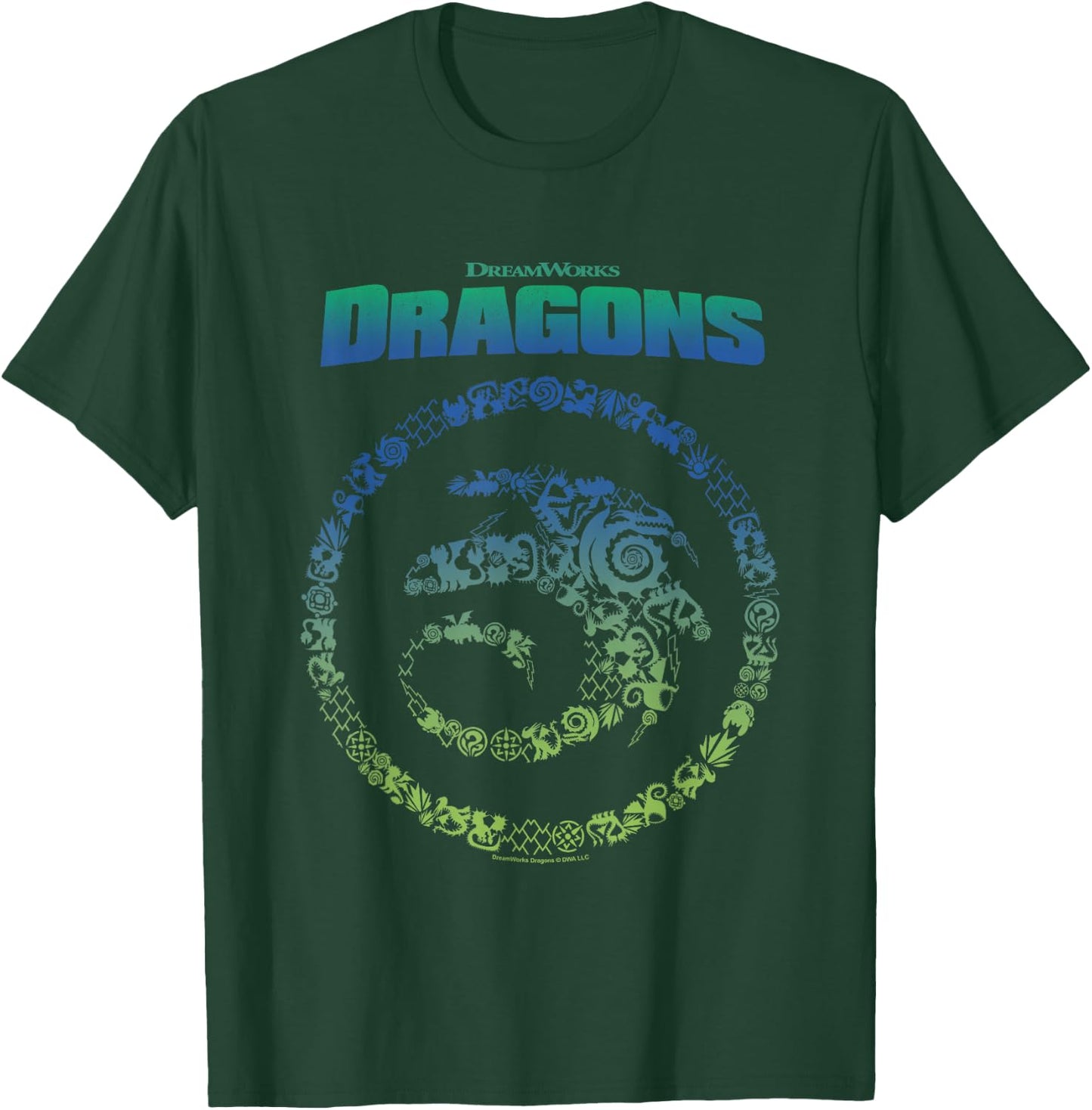 How to Train Your Dragon Toothless Vintage Symbols Logo , Black, S T-Shirt - T-Shirt | Forest