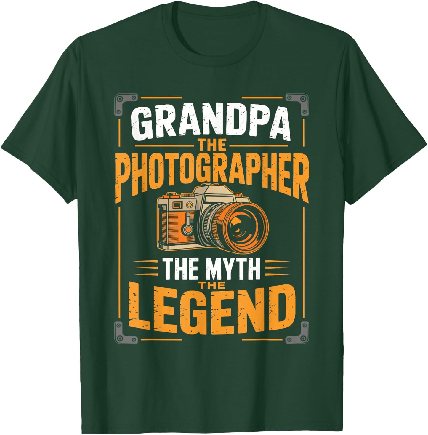 Grandpa The Photographer The Myth The Legend T-Shirt - T-Shirt | Forest