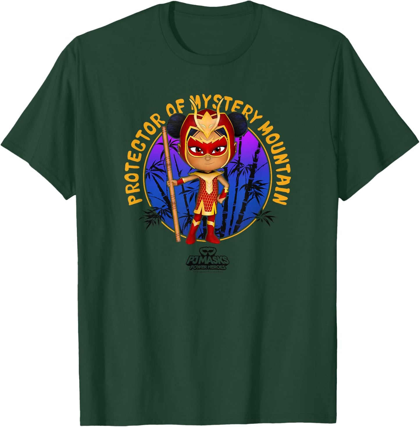 PJ Masks An Yu Protector Of Mystery Mountain Logo T-Shirt - T-Shirt | Forest