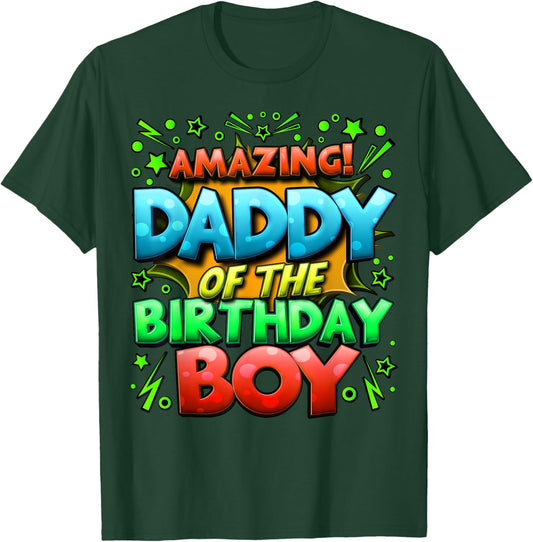 Daddy of the Birthday Boy Matching Family Father T-Shirt - T-Shirt | Forest