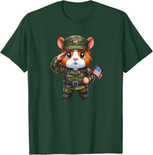 Guinea Pig Army Pet Funny Military T-Shirt - T-Shirt | Forest