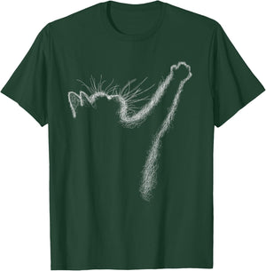 Cute Cat scribble art sketch for kitten lovers Kitty cats T-Shirt - T-Shirt | Forest