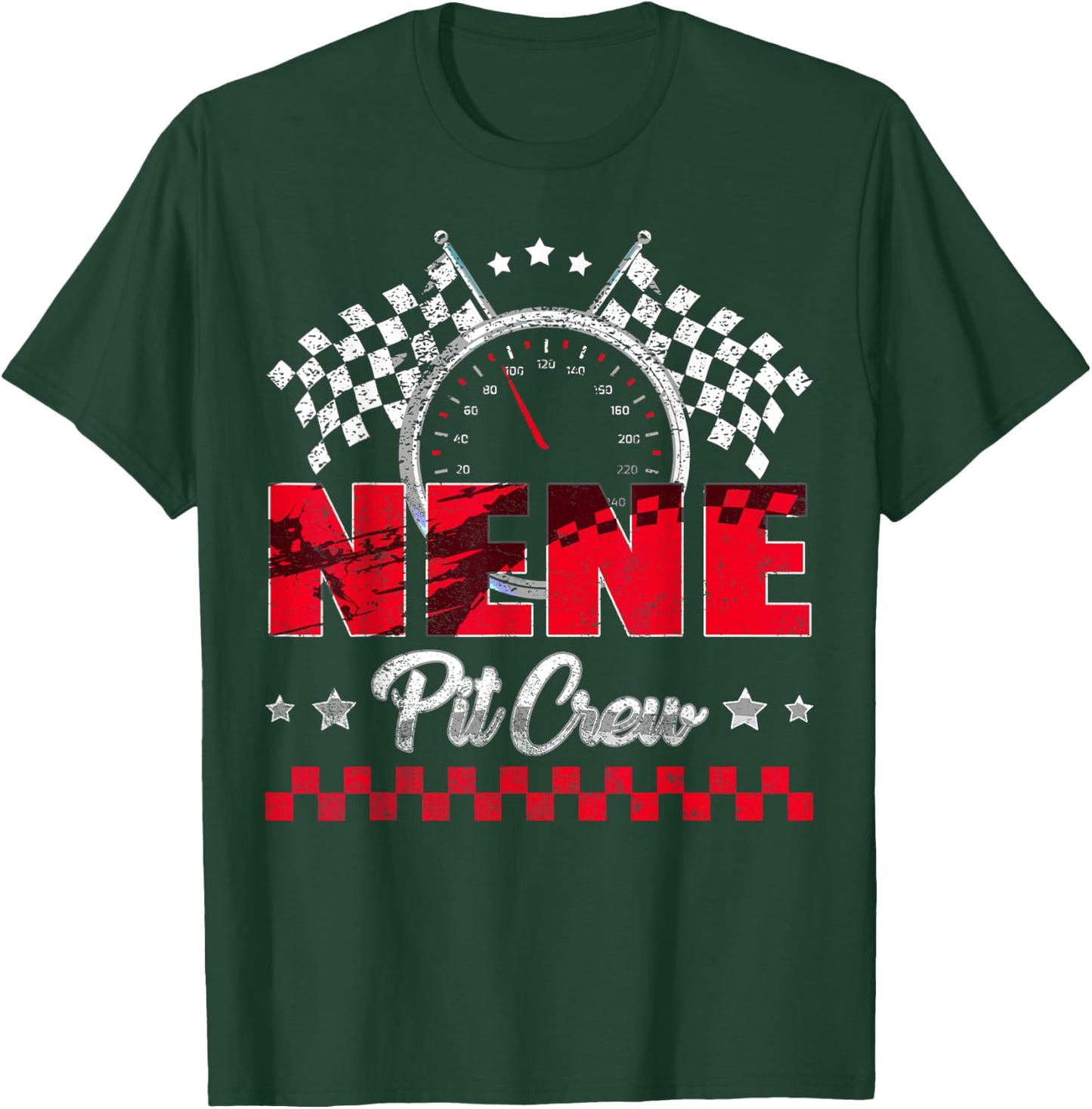 Race Car Birthday Party Racing Family Nene Pit Crew T-Shirt - T-Shirt | Forest
