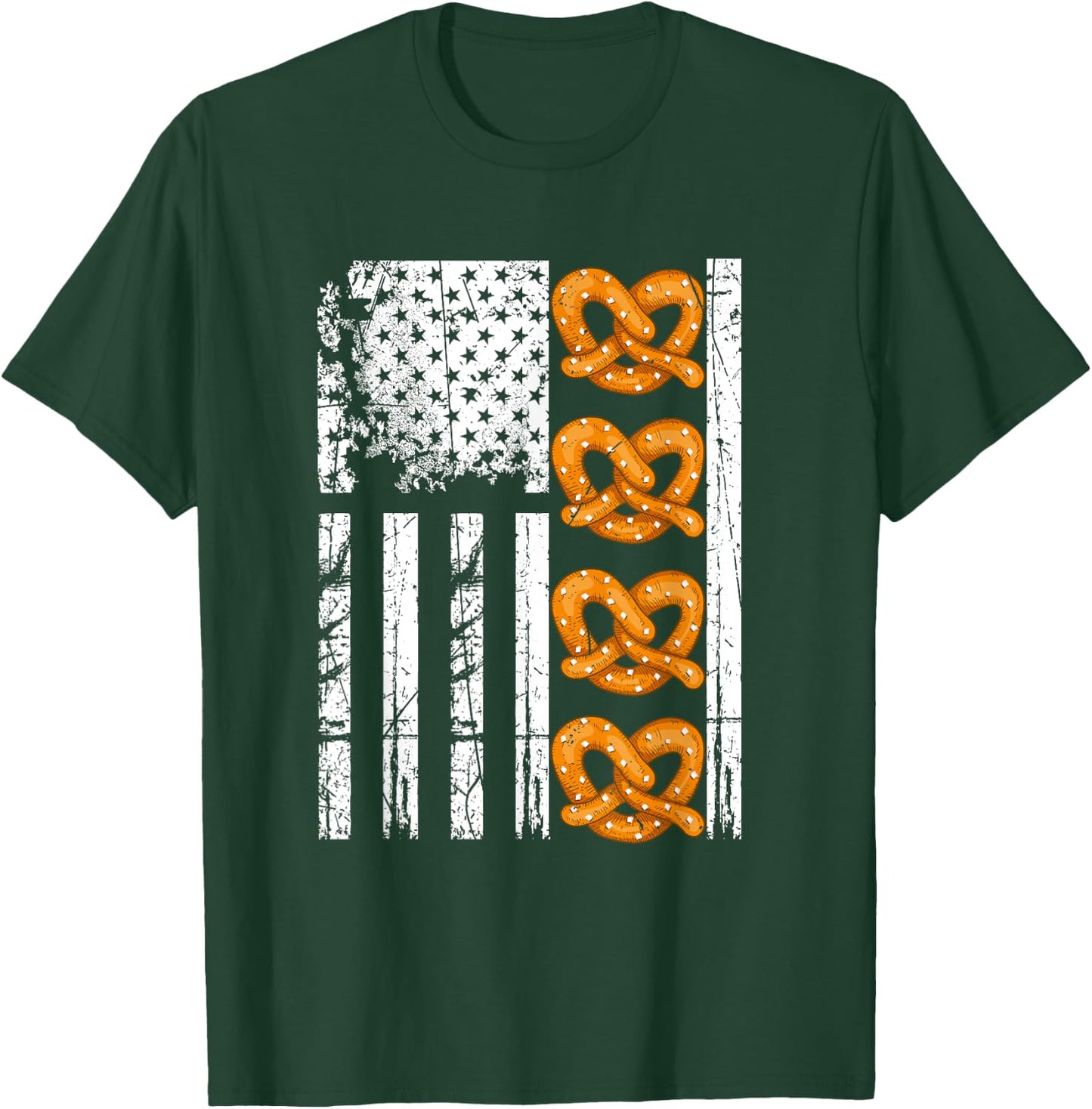 I Love Pretzels for Pretzel Day Funny Office Wear Gifts T-Shirt - T-Shirt | Forest
